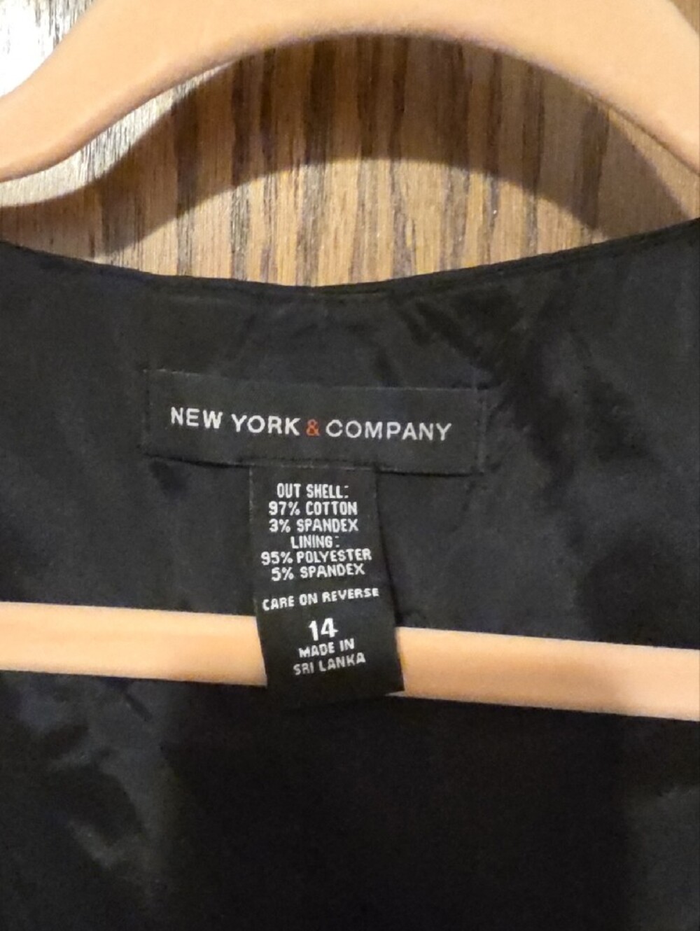 New York & Company Black Velvet Button-Front Women's Vest - Picture 2 of 4